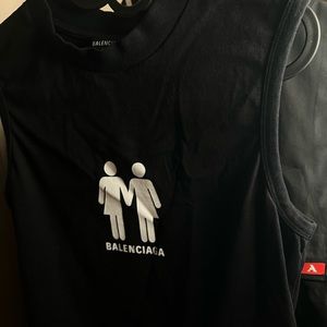 Balenciaga gender neutral tank pride